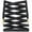 Black Gold Tips, variant on LitLaces - Premium Fat Oval Ultra Wide Replacement Shoelaces with Metallic Tips for Nike Dunk SB & Foamposite, Fits Lows and Highs