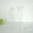 thumbnail image 2 of Efavormart 12 Pack - 6 oz - Plastic Champagne Flutes Disposable - Clear-Gold - Flared Design - Detachable Clear Base for Weddings, Birthdays, Parties, Receptions, Banquets, Baby Showers, 2 of 9