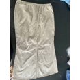 thumbnail image 4 of Linen Flared Maxi Skirt with Back Slit - Elastic Waist Drawstring Long Flowy Ankle-Length Skirt, 4 of 8