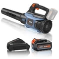 thumbnail image 1 of SENIX BLAX2-M 80 MPH at 350 CFM 20V Battery Powered Handheld Leaf Blower, Variable Speed, Cruise Control, with Charger Included, Cordless, 1 of 10