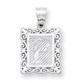thumbnail image 1 of 925 Sterling Dainty Lettre P Initiale Nom Monogramme Collier Pendentif Pendentif, 1 of 6