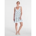 thumbnail image 3 of Joyspun Women’s V Neck Woven Sleep Chemise, Sizes XS-3X, 3 of 6