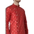 thumbnail image 4 of Royal Kurta Men's Jacquard Silk Printed Kurta, 4 of 7