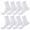 White, variant on Anewi Diabetic Socks for Men, Extra Wide Loose Fit Ankle Socks, Non Binding Thin Seamless Socks for Everyday Wear, Soft Comfort, 4 Pairs, Multiple Colors