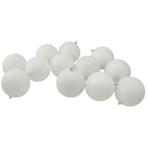 Northlight 24ct Shatterproof 4-Finish Christmas Ball Ornament Set 2.5" - White