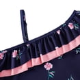 thumbnail image 4 of URMAGIC URMAGIC Girls' Ruffles 1-Piece Swimsuit 1-Shoulder Floral Print Swimwear for 5-12 Years Kid, 4 of 7
