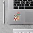 thumbnail image 2 of Santa is Coming Alaskan Malamute Merry Christmas Xmas Noel Truck Tree Cutout Transfer Sticker Alaska Mal Dog Lovers Gifts Transparent Decal Art Decor - 02023, 2 of 5