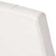thumbnail image 6 of GDF Studio San Marcos Contemporary Tufted Dining Chairs, Set of 2, Ivory Bonded Leather and Dark Brown, 6 of 8