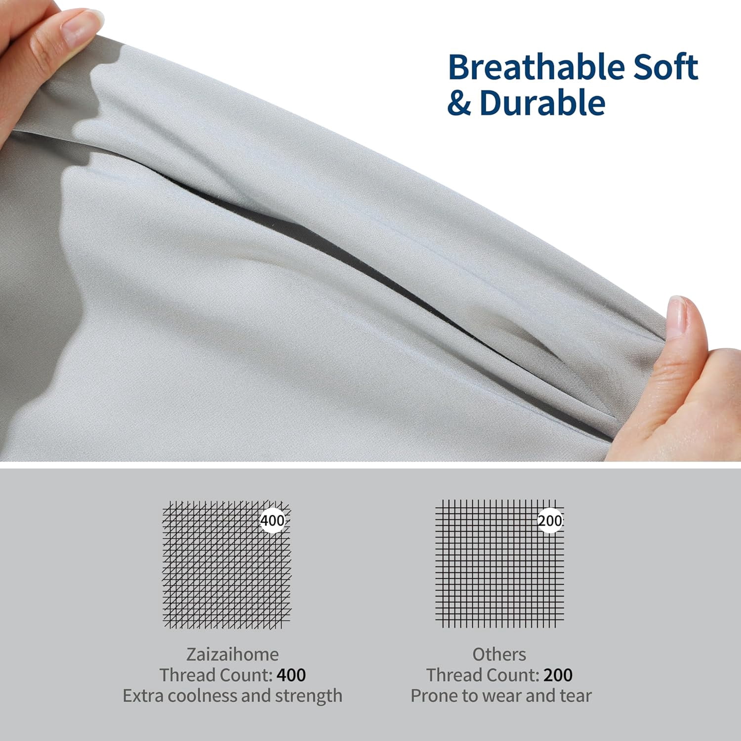otnbgsr Bamboo Viscose Sheet Set Queen 2026 Upgrade 400 Thread Count Cooling Bed Sheets 16 Inch Deep Pocket Soft Breathable 4 Piece Set Navy Blue