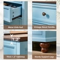 thumbnail image 6 of Joaxswe Nightstand with Charging Station & Drawers, Bedside Table for Bedroom, Spacious Storage Cabinet for Living Room,Closet - Light Blue, 6 of 6