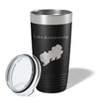 thumbnail image 2 of Lake Koshkonong Map Tumbler Travel Mug Insulated Laser Engraved Coffee Cup Wisconsin 20 oz Black, 2 of 5