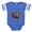 Royal Blue, variant on - Pugs Ninja T Shirt - Cute Infant Baby Football Bodysuit