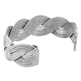 thumbnail image 2 of 925 Sterling Silver Classic Open End Womens Cuff Bangle Bracelet, 2 of 3