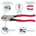 thumbnail image 4 of Milwaukee Electric Tools 495-48-22-6104 Cable Cutting Pliers, 4 of 4