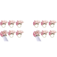 thumbnail image 1 of Flower Rings 12Pcs, Rings Holder, Spring Floral Serviette Buckles Holder Table Decorations, A, 1 of 9