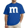 thumbnail image 3 of Rvwovn Letter M Costume T-Shirt for Men Funny Graphic Short Sleeve Tee for Adults and Team Matching, 3 of 4