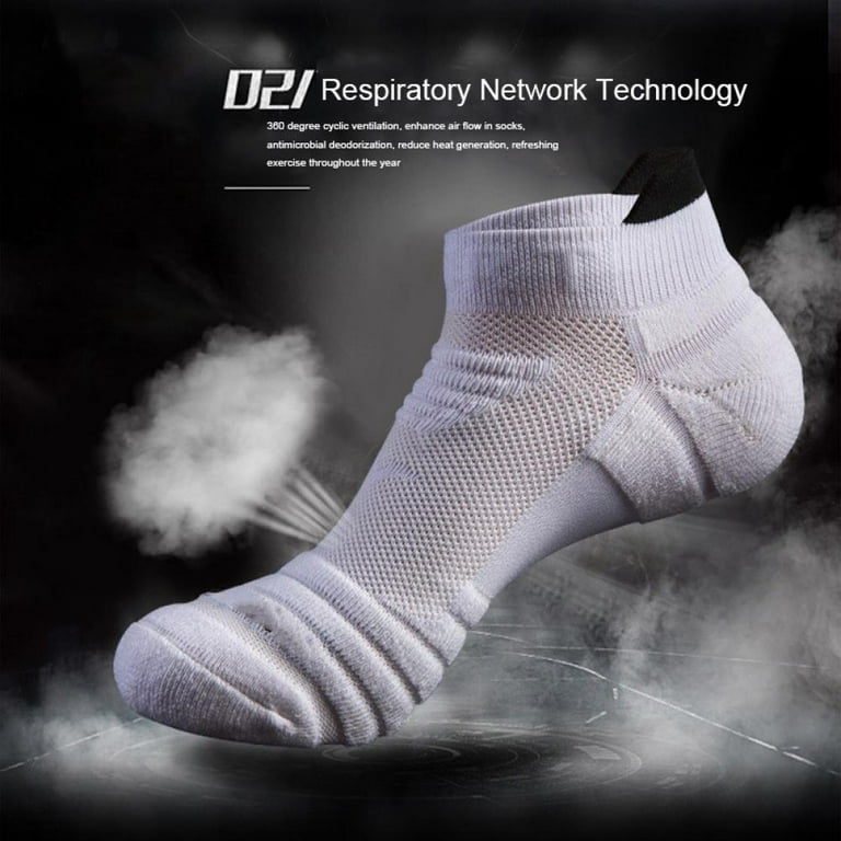 Go2 Low Compression Running Socks No Show Anti-Blister Breathable Moisture  Wick