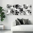 thumbnail image 3 of Hieng Black and White Floral Wall Art, Black White Large Petals Picture Prints, Modern Minimalist Flower Artwork for Bedroom, Living Room Unframed, 3 of 6