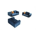 thumbnail image 3 of AE-D832 Royal Blue Color with Soft Velvet Fabric Loveseat, 3 of 6