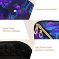 thumbnail image 5 of FORMRS Makeup Bag Travel Cosmetic Organizer for Women Fold Flat Zipper Pouch with Handle, Night Mushrooms Pattern, 5 of 8