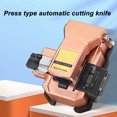 thumbnail image 1 of Fiber Cleaver Tool Kit FTTH Optical Cable Cutting Knife Cutter Automatic Back with Waste Box 3 in 1 Clamp Slot Rose Gold, 1 of 5