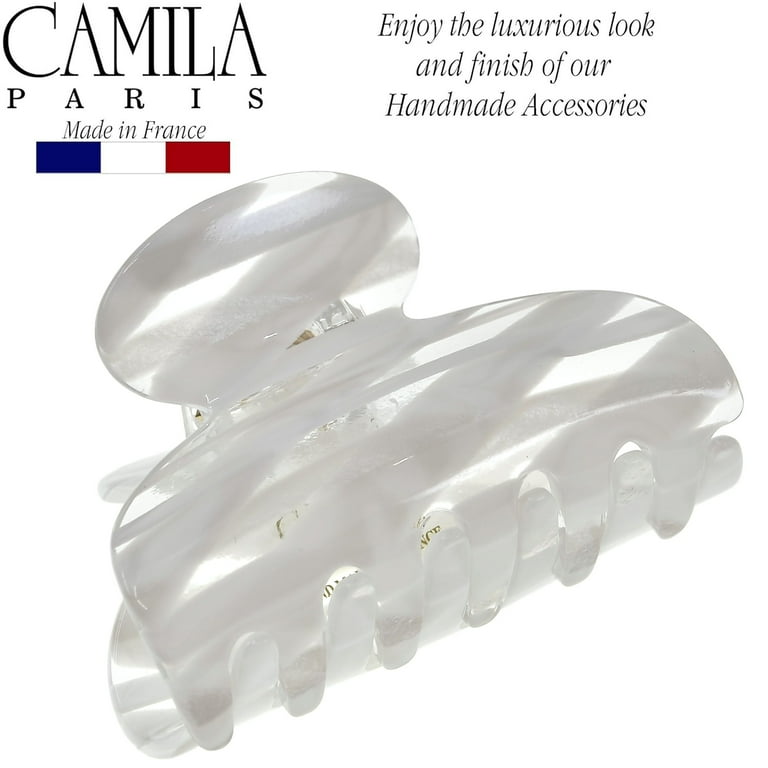 Hair Claw Clip Small White Women\'s Fashion Durable Strong No Slip Grip Amazon.com: 50 PCS Transparent White Mini Hair Claw Clips  main image 3