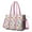 Colorful Princess Flower, variant on Teacher Tote Bag,Fairy Princess Rainbow Pattern Teacher Utility Tote Bag,Large Work Tote Bags for Women with Multiple Pockets,Top Zipper Closure,13.8x10.6x6.7 Inch