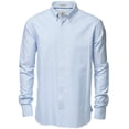 thumbnail image 1 of Nimbus - Camisa formal de manga larga Modelo Rochester Oxford Hombre Caballero (Blanco/ Azul claro) Nimbus UTRW3633_whitelightblue, 1 of 1