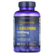 Puritan's Pride L-Arginine 1000 mg Capsules, 100 Ct