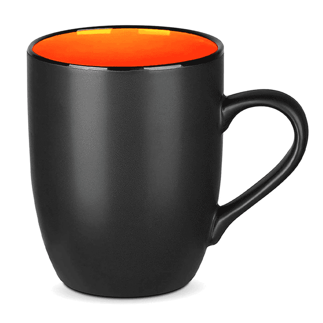 400ml Coffee Mug, Matte Black Porcelain Mug Ceramic Drinking Cups for Coffee, Tea, Juice, Cocoa