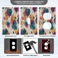 thumbnail image 3 of Light Switch Cover Switch Plate Outlet Cover Plug Cover for Electrical Toggle Switch Teal and Orange Abstract Shapes, 3 of 6