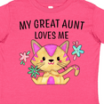 thumbnail image 4 of Inktastic My Great Aunt Loves Me with Cute Kitten and Flowers Boys or Girls Toddler T-Shirt, 4 of 5