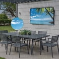 thumbnail image 6 of Outdoor TV Cover 68x42x4.5in, Summer Tropical Palm Trees Weatherproof TV Screen Protector with Zipper, Ocean Water Blue Sky Outside Television Cover Fits Up to 70-75", 6 of 9