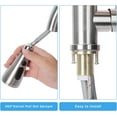 thumbnail image 5 of Zovajonia Kitchen Faucet with Pull-Down Sprayer,Stainless Single Handle Steel Wire Drawing Nickel Sink Faucet for Cocina ,with Soap Dispenser Brushed Nickel, 5 of 8