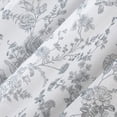 thumbnail image 2 of No. 918 Cillian 2-pack Floral Sheer Tied Bow Tab Top Curtain Panel Pair, Chambray, 50"W x 84"L (2 Panels), 2 of 6
