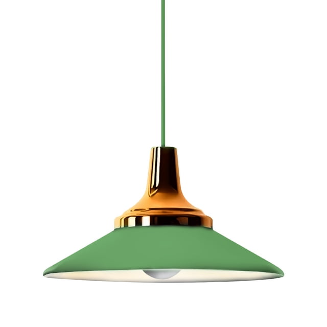 Lampara de techo colgante decorativo Macaron retro 35 cm de diámetro ilios innova Verde