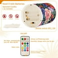 thumbnail image 5 of Yayeee Flameless Candles with Remote Flickering Battery Operated Multi Color Changing, Gothic Floral Print, 5 of 7