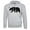 Light Grey Heather, variant on Mens Sweatshirt Pullover Hoodie Embroidered Sweater Black Charcoal Bear M