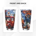 thumbnail image 3 of KLL Halloween Pets Pumpkins Print 40oz Stainless Steel Insulated Car Cup with Spillproof Lid - Keep Your Drink Hot or Cold on the Go-Without Straw, 3 of 8