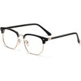 thumbnail image 1 of wonima44 Blue Light Blocking Reading Glasses Fatigue Relieve Computer Readers HD Eyewear Flat Light Mirror for Women (Color : Gold, Size : +0.00), 1 of 1