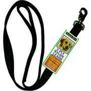 Petmate 0321090 Lead Nylon Double 1 Inch By 6 Foot Black