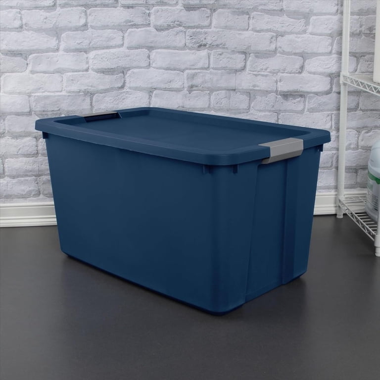 34 Gallon Extra Large Storage Bin, 2 Pack Plastic Storage Container ...