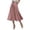 Pink, variant on Women's Midi Skirts Silky Satin Flowy High Waist A Line Skirts Elegant Formal Work Business Flared Skirts, XL