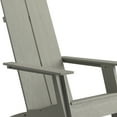 thumbnail image 6 of BizChair Modern Commercial All-Weather Poly Resin Wood Adirondack Chair in Gray, 6 of 10