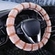 thumbnail image 2 of Pisexur Accesorios para coches, Electrónica para cochesFunda para volante de coche de lana sintética de pelo corto, para invierno, resistente al frío y al calor, con pelusa, para asiento de coche., 2 of 3