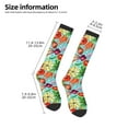 thumbnail image 5 of Daiia Sports Socks Vegetable Printed Novelty Crew Socks for Men Women Knee High Socks Cotton Socks Soft & Breathable Support Unisex Socks, 5 of 9