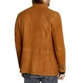 thumbnail image 2 of Men's Stylish Brown 100% Genuine Suede Leather Lightweight Soft Satin lining Jackets for Men - L Size, 2 of 3