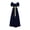 Dark Blue, variant on Women’s Regency Inspired High Waist Ball Gown Vintage Victorian Tea Dress