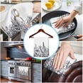 thumbnail image 3 of Grey Plants 1 Pack Kitchen Towel, Water Absorbent Dish Towel, Lavender Floral Spring Wildflower White Decorative Hand Towels - Quick Drying Cloth for Cooking Baking, 18x28 Inch, 3 of 8