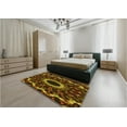 thumbnail image 4 of Ahgly Company Indoor Square Patterned Blood Night Red Area Rugs, 3' Square, 4 of 6